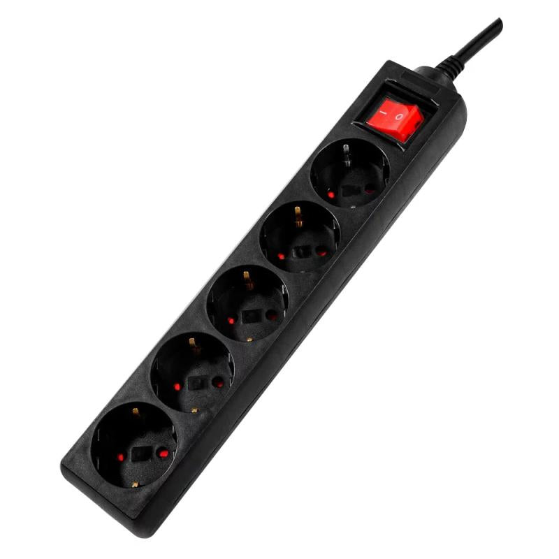 Prelungitor Spacer Schuko X3 16A 3M Bk