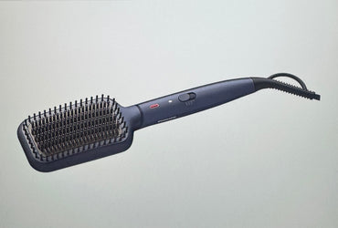 Perie incalzita pentru indreptare Philips BHH885/00, ingrijire cu ioni, tehnologie ThermoProtect, 3 setari temperatura, infuzie cu ulei de argan