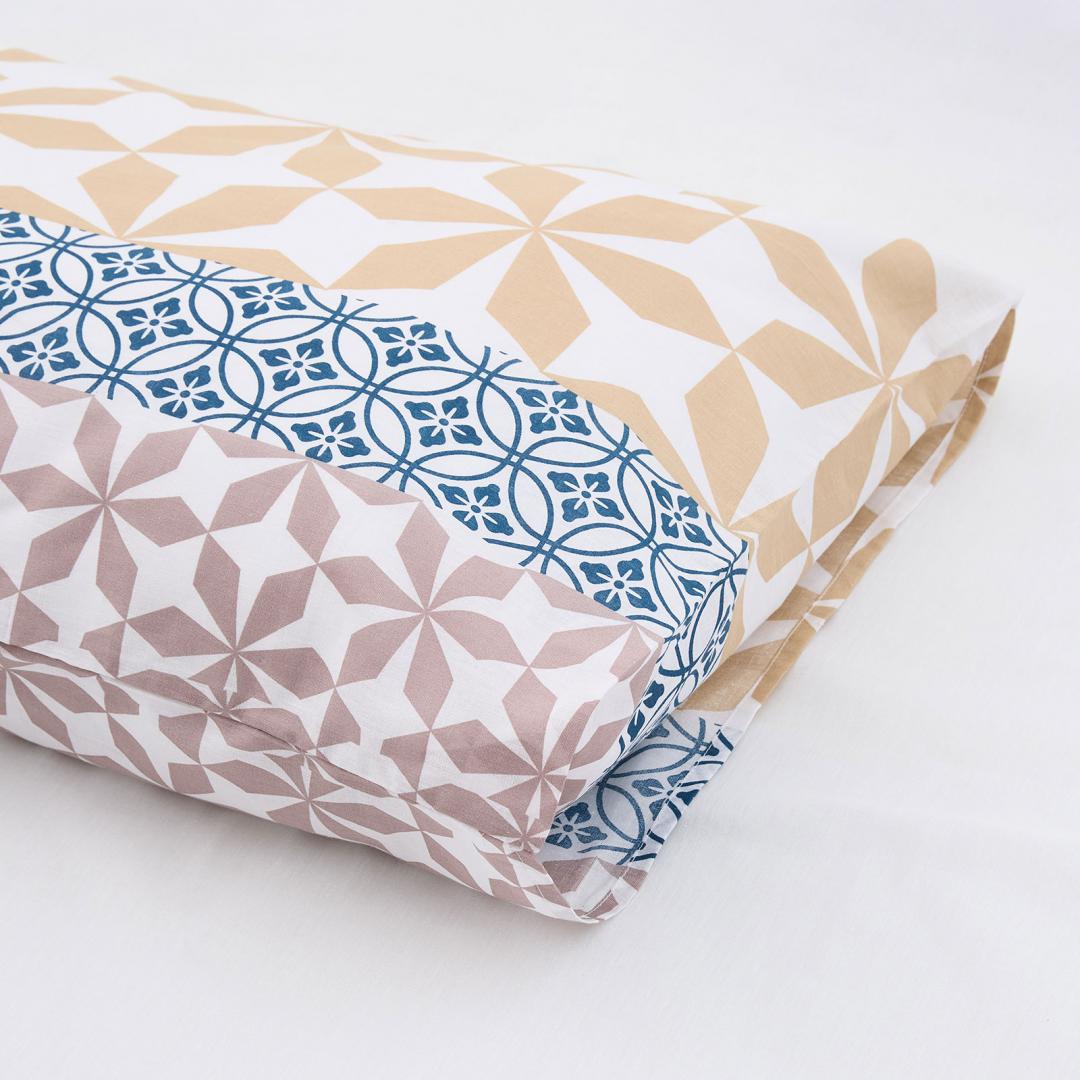 Lenjerie de pat Heinner Home, 2 persoane, 100% bumbac 132 TC, cearsaf pilota 180x215 cm, cearsaf pat 200x220 cm, 2 fete de perna 50x70 cm, 4 piese