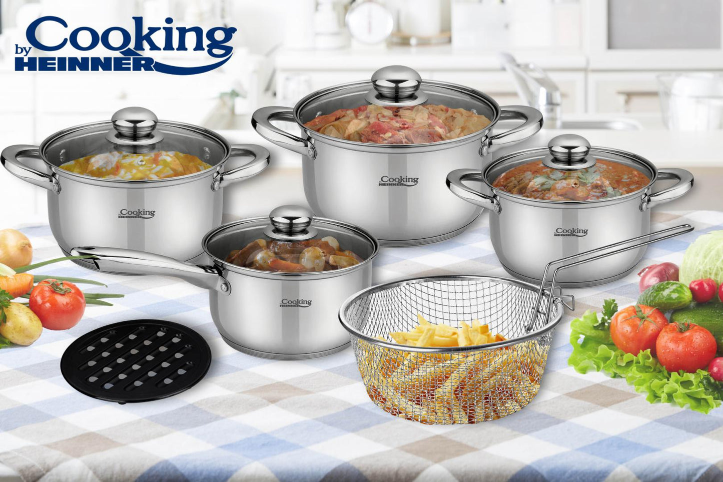 Set de oale Madeline Cooking by Heinner, 10 piese, inox, inductie