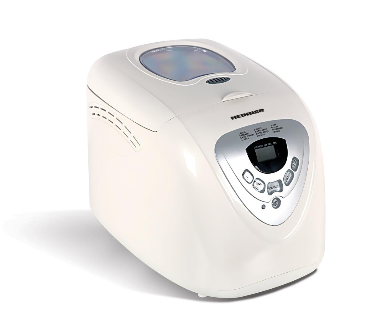 Masina de paine Heinner HBM-690W, 600W, 900 g, 12 programe, Alb