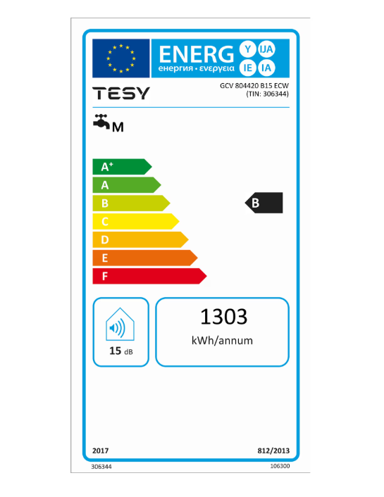 Boiler Electric Tesy Bilight Cloud, 80L, Wi-Fi, Control Din Aplicatie, Clasa Energetica B,