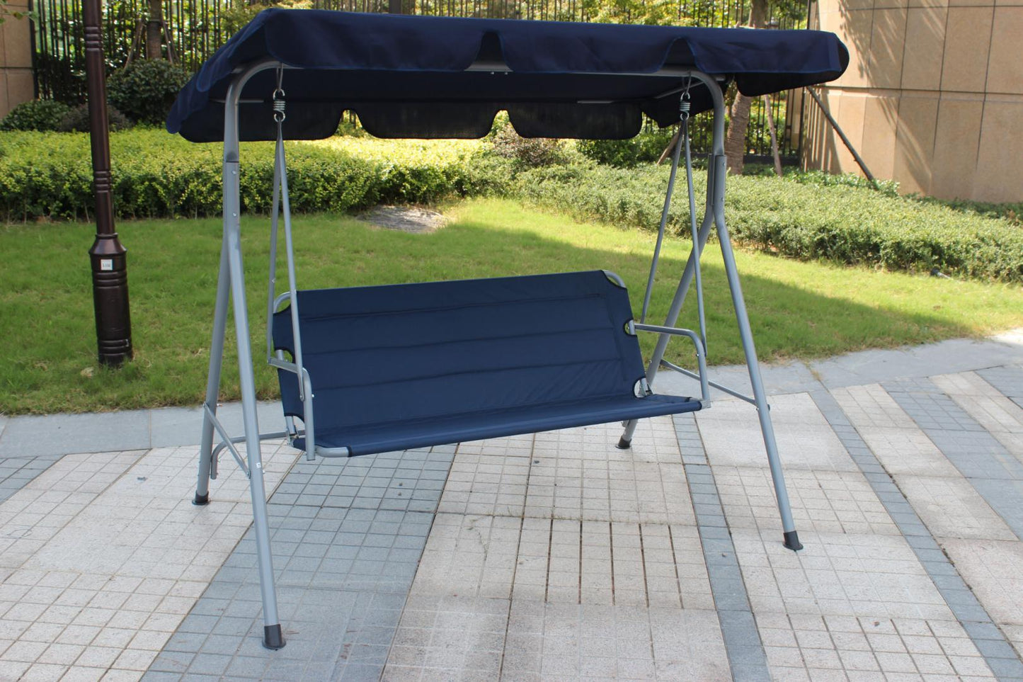 Balansoar 3 locuri Heinner,175x112x152 cm, otel/poliester, bleumarin