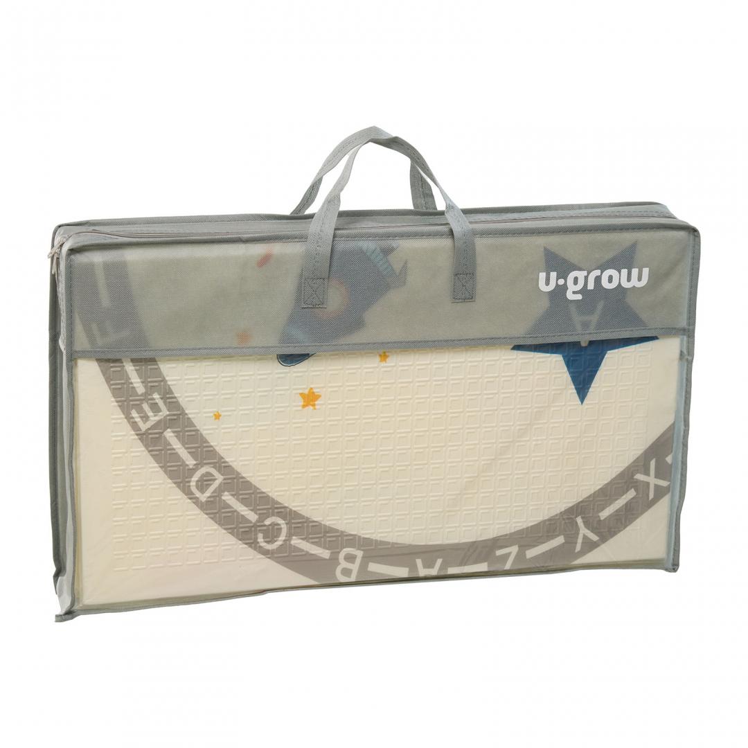 Covor de joaca pentru copii U-Grow, din spuma, pliabil, 2 fete, impermeabil, izolant, 120 x 180 x 1 cm, circuit