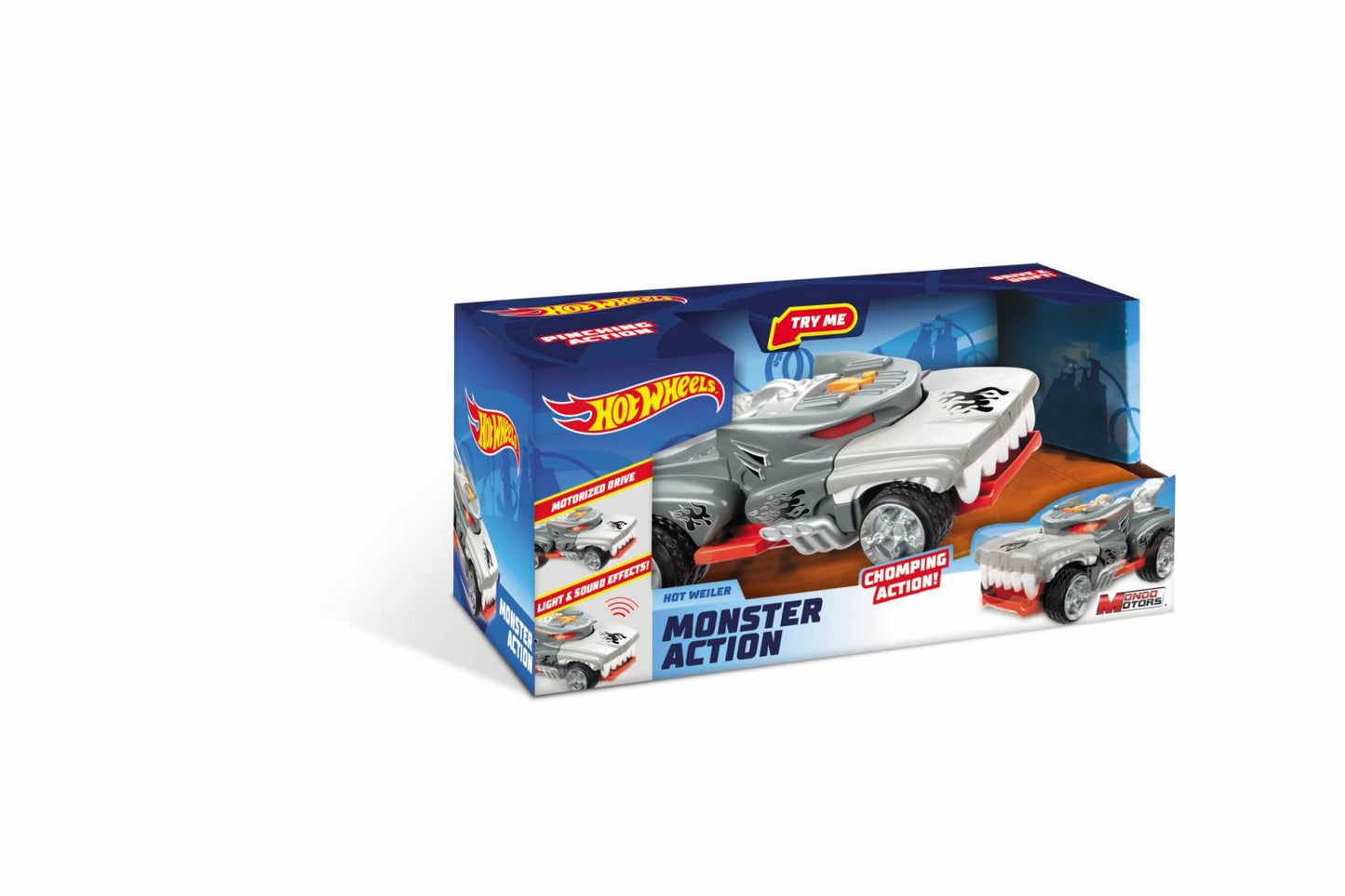 Masina Cu Lumini Si Sunete, Monster Action-Hotweiler, Hot Wheels