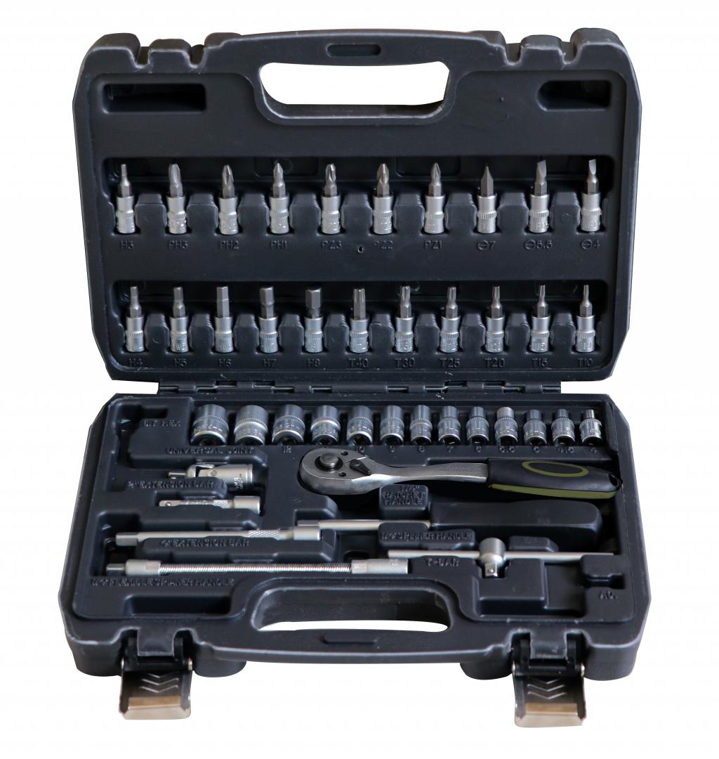 Trusa multifunctionala 45 piese Heinner CTSM031, material chrome-vanadium