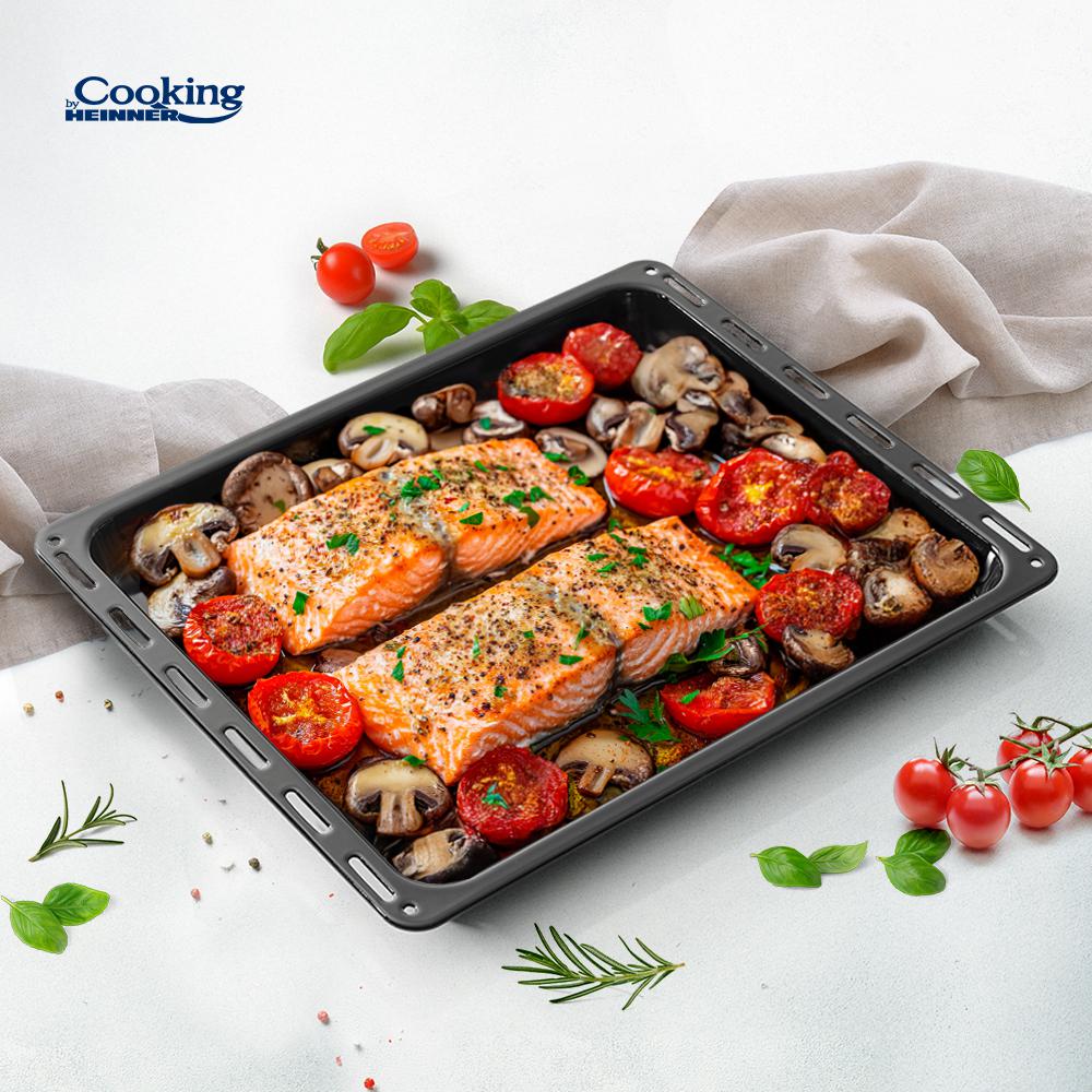 Tava cuptor emailata Cooking by Heinner, 45.5 x 37.5 x 3.5 cm
