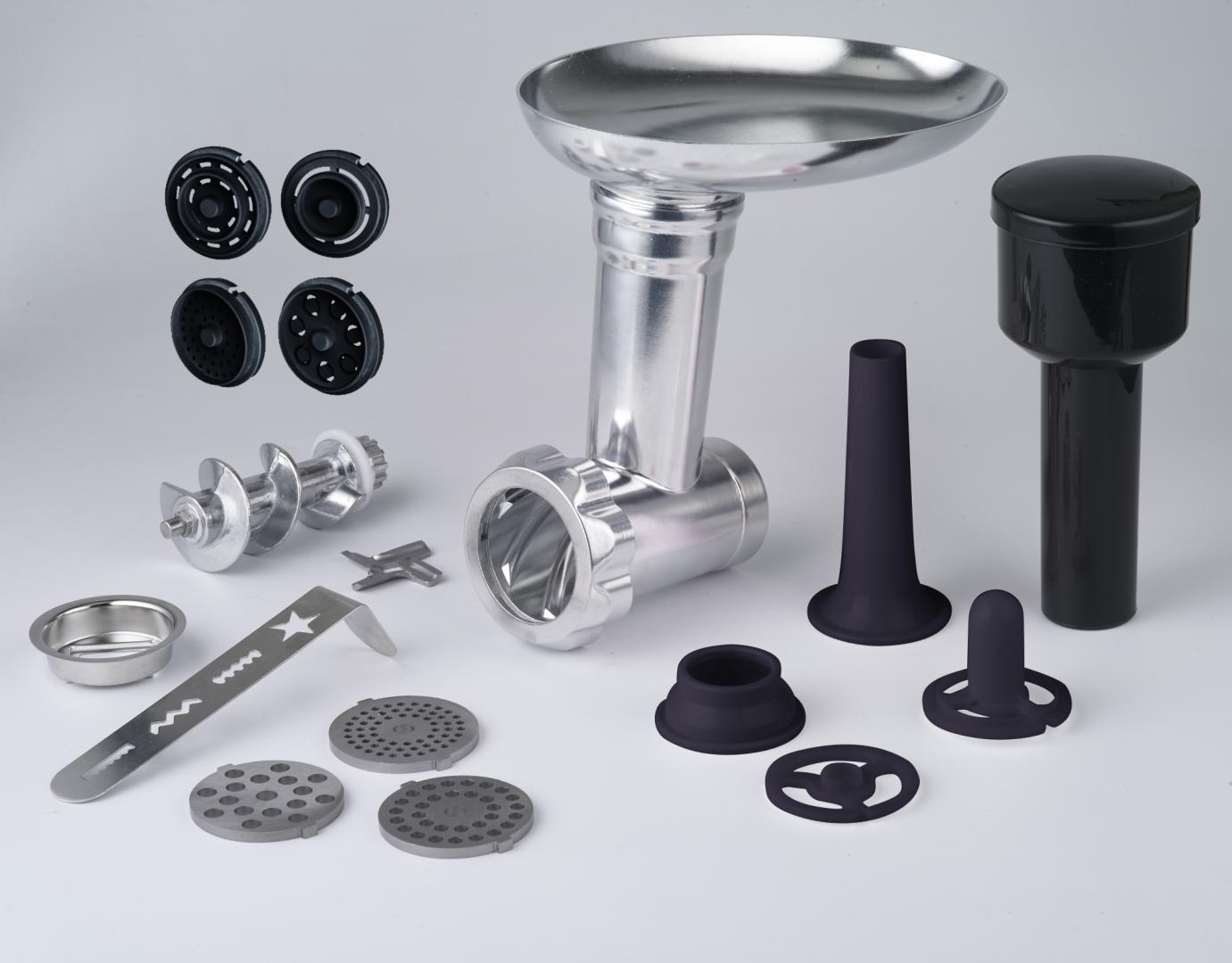 Accesoriu masina de tocat, carnati, prajituri si paste FRAM ACC-MGK1500M, compatibil cu mixerul planetar FPM-K1500M