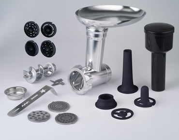 Accesoriu masina de tocat, carnati, prajituri si paste FRAM ACC-MGK1500M, compatibil cu mixerul planetar FPM-K1500M