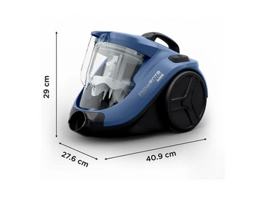 Aspirator Rowenta, RO3721EA, 750 W, fara sac, compact, albastru