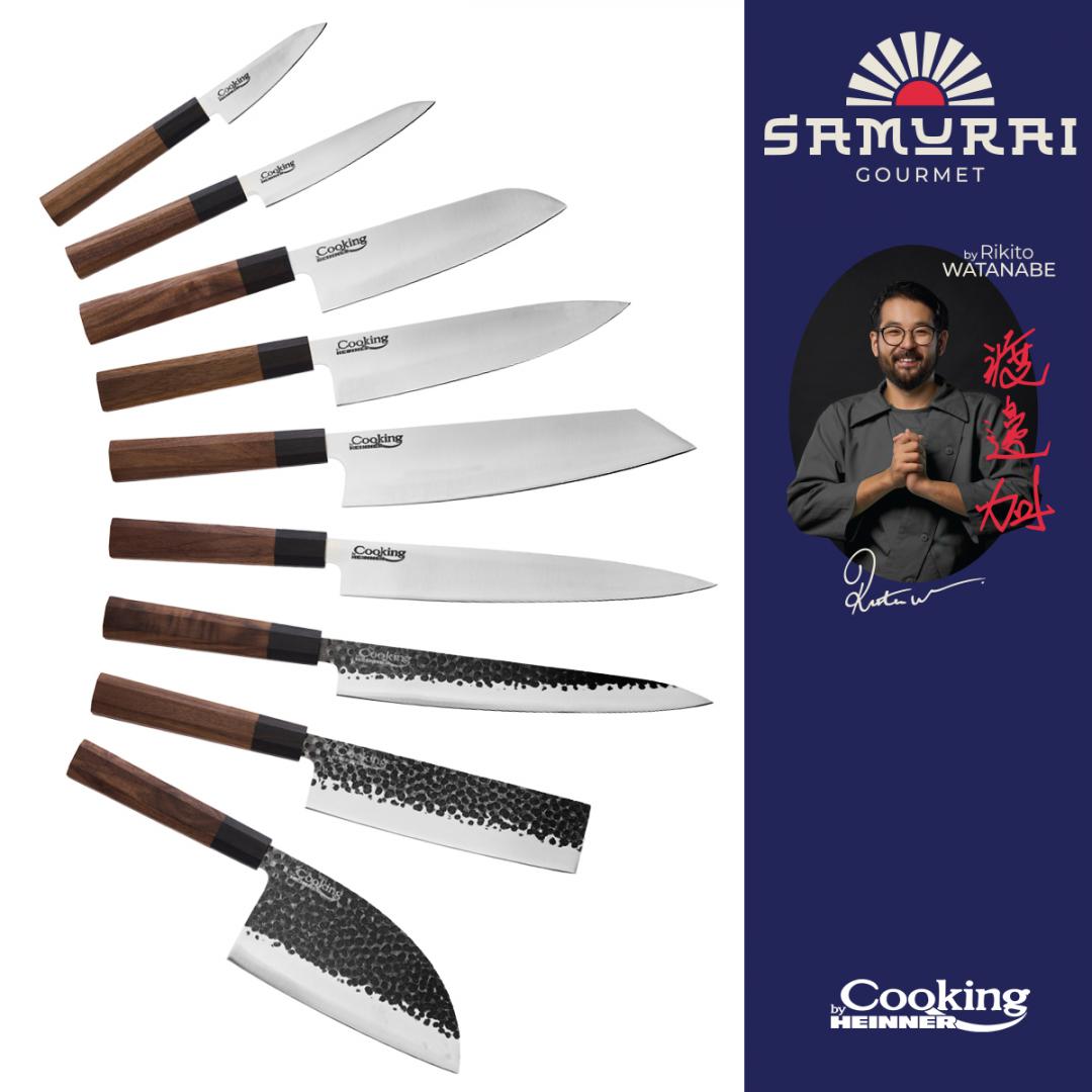 Cutit universal Cooking by Heinner - Samurai Gourmet by Rikito Watanabe, inox, 13 cm