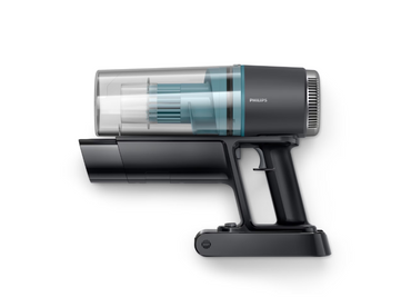 Aspirator vertical Philips XC3031/01, seria 3000, sistem de filtrare in 3 etape, autonomie 60 de minute, cap de aspirare cu LED, negru/argintiu