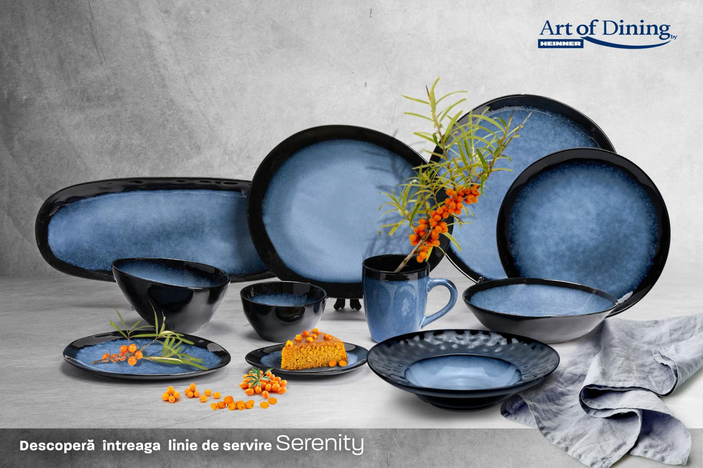 Farfurie Desert Ceramica 20 Cm, Serenity, Art Of Dining By Heinner