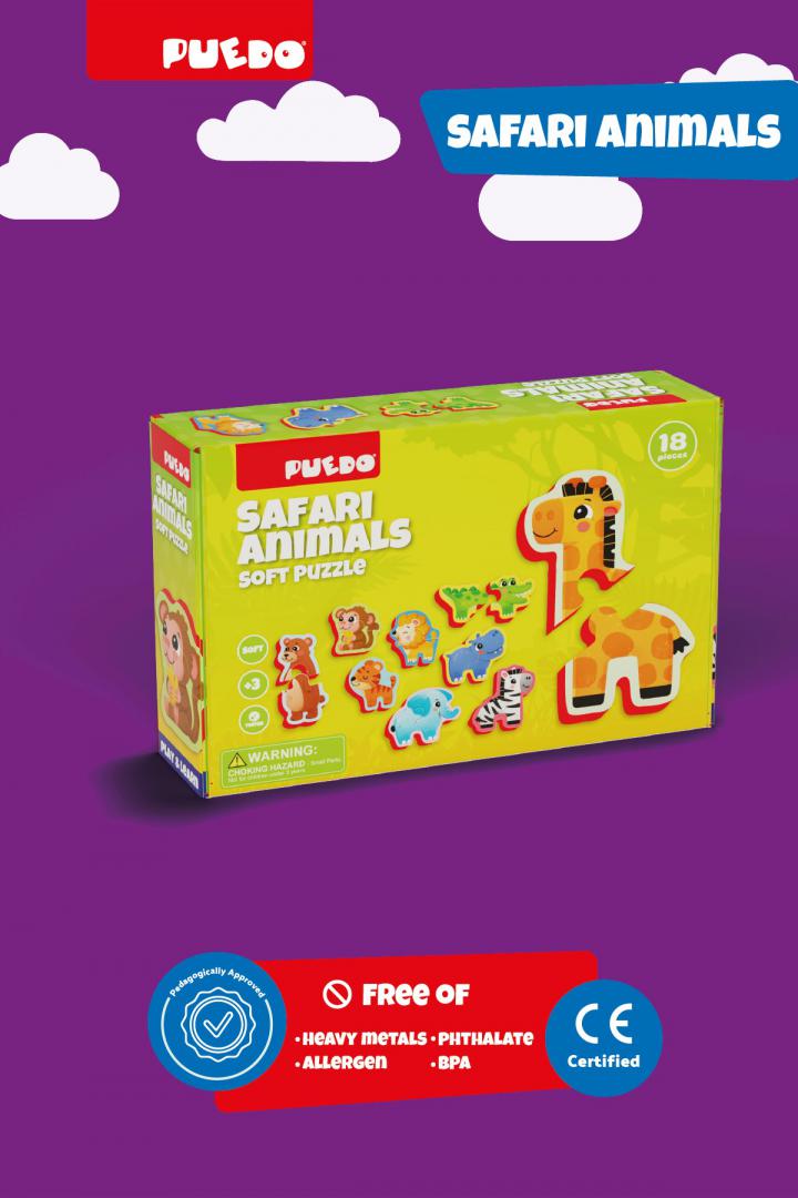 Puzzle Din Spuma Eva, Animalele Din Safari, Puedo