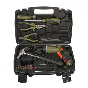 Pachet Surubelnita pe acumulator Heinner VTE002, 3.6 V Li-Ion, 1300 mAh, 4.5 Nm, 20 biti, adaptor + 5 scule de mana