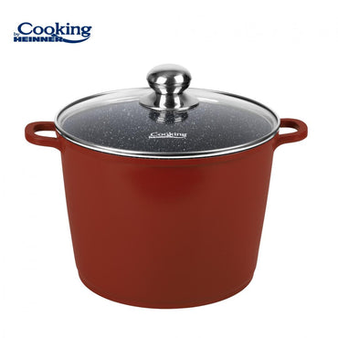 Oala 8.2L cu capac Cooking by Heinner Calabria, aluminiu, 24x18cm