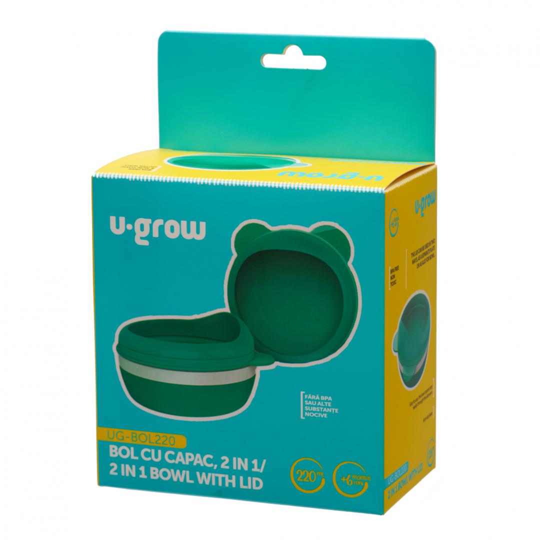 Bol 2 In 1 Cu Capac Pentru Diversificare ,U-Grow, 220 Ml