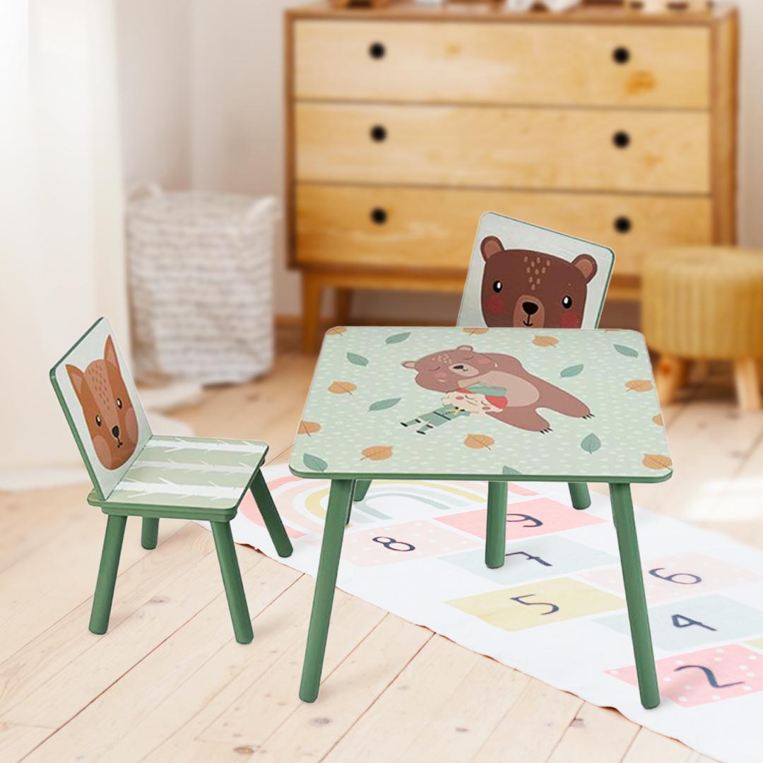 Set 2 Scaune +Birou Green Forest Ugmbs07-Gnf