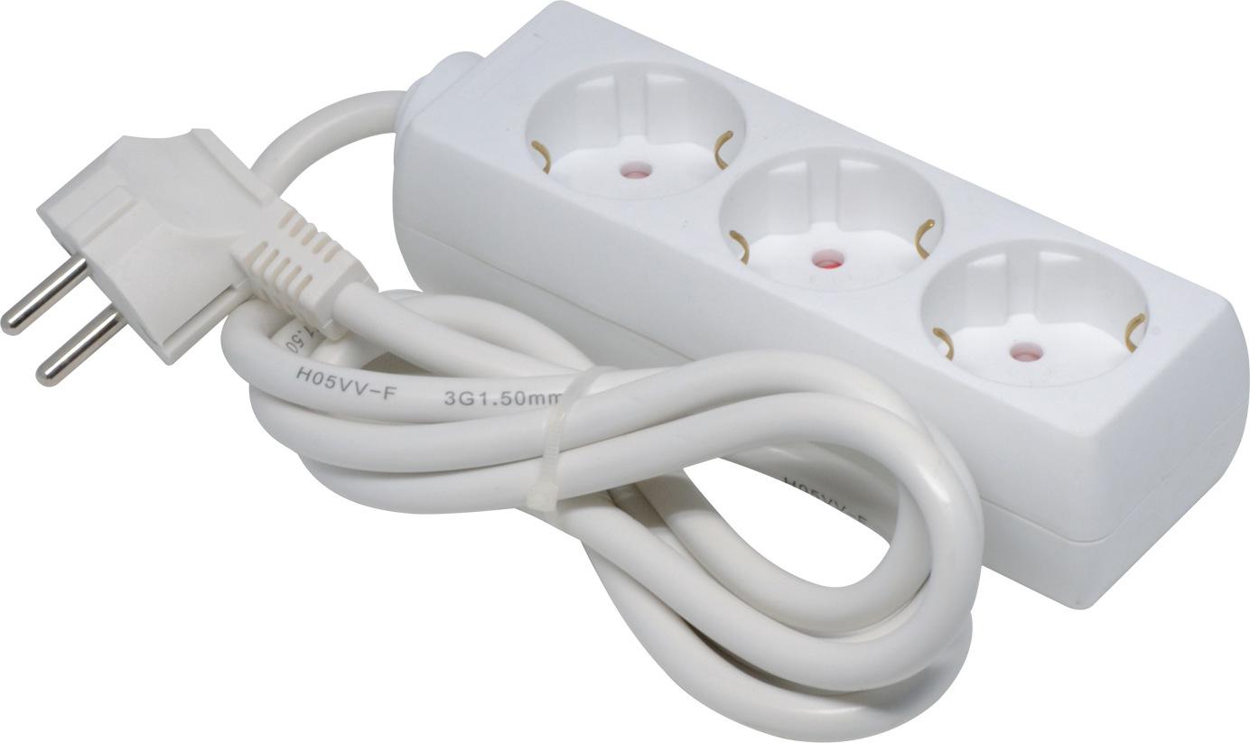 Prelungitor Spacer Schuko X3, 16A, 1.5M