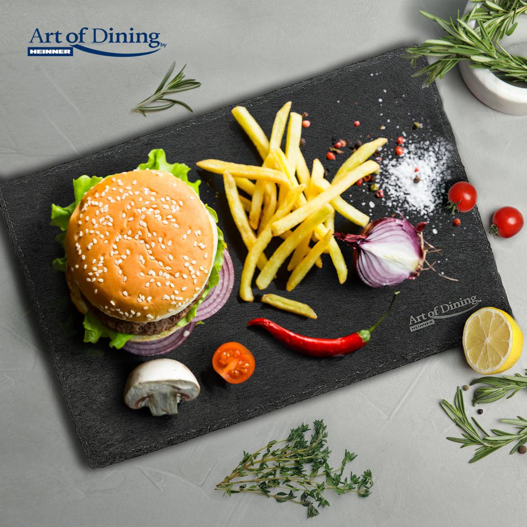 Platou ardezie Cooking by Heinner, dreptunghiular, 30x20 cm