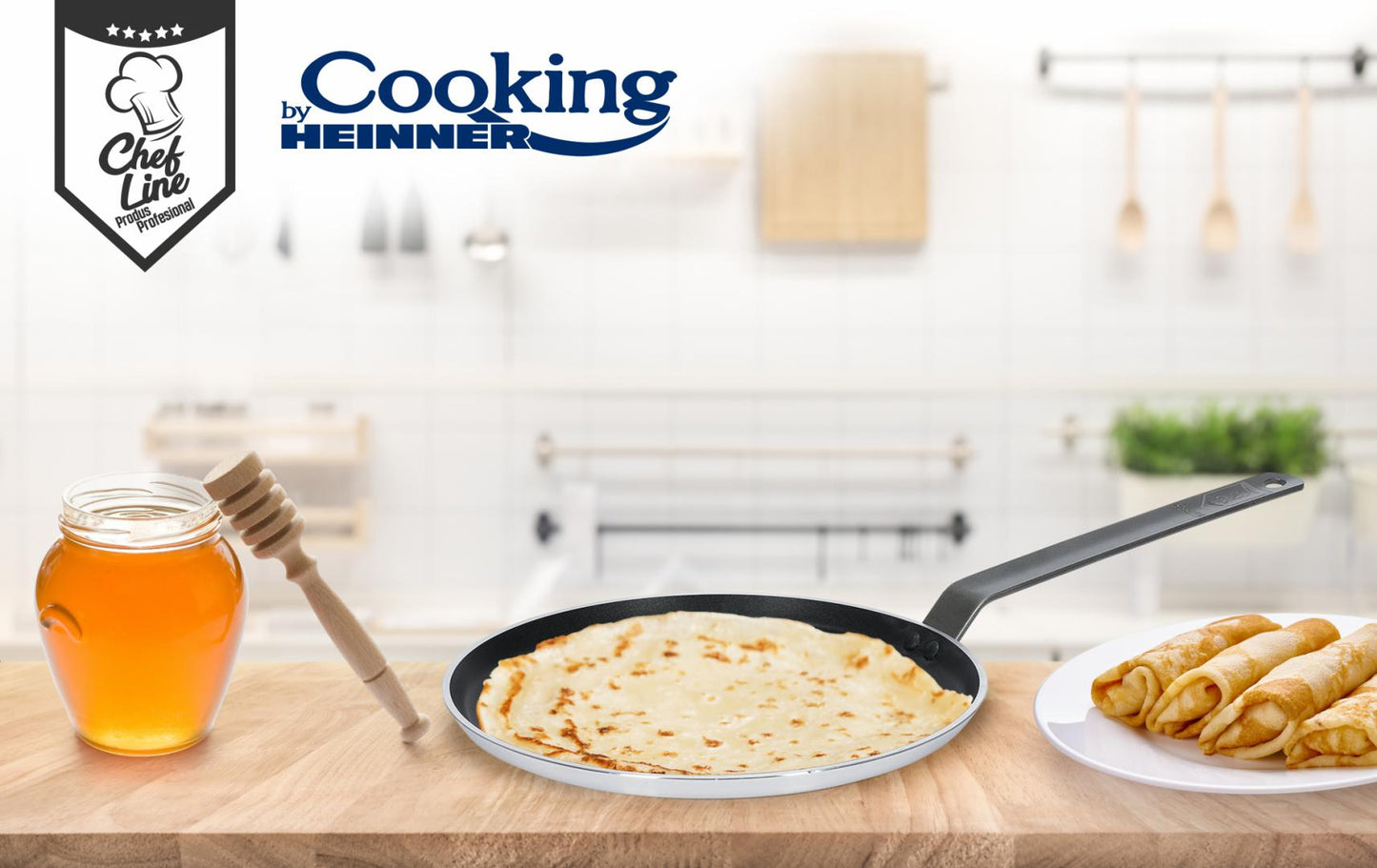 Tigaie Clatite Profesionala 26*2 Cm, Chef Line, Cooking By Heinner