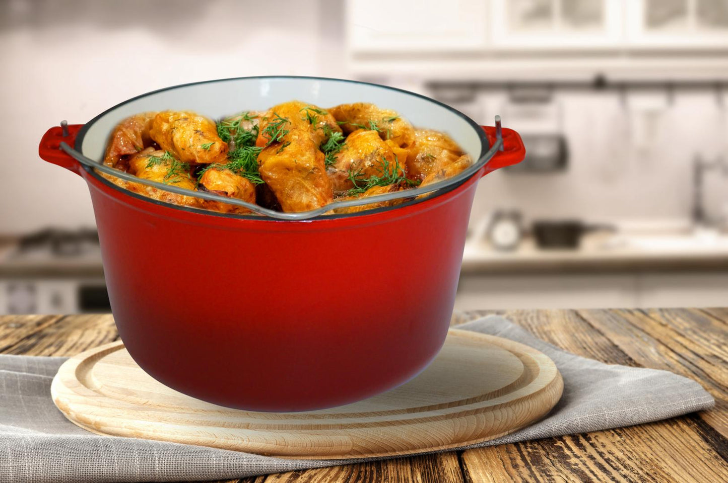 Ceaun 5L din fonta emailat Cooking by Heinner, inductie, 25 x 14 cm