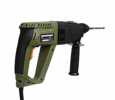 Ciocan rotopercutor Heinner VCRP003, 620 W, 1250 RPM, 6400 PPM, 2.2 J, 24 mm mandrina, accesorii incluse