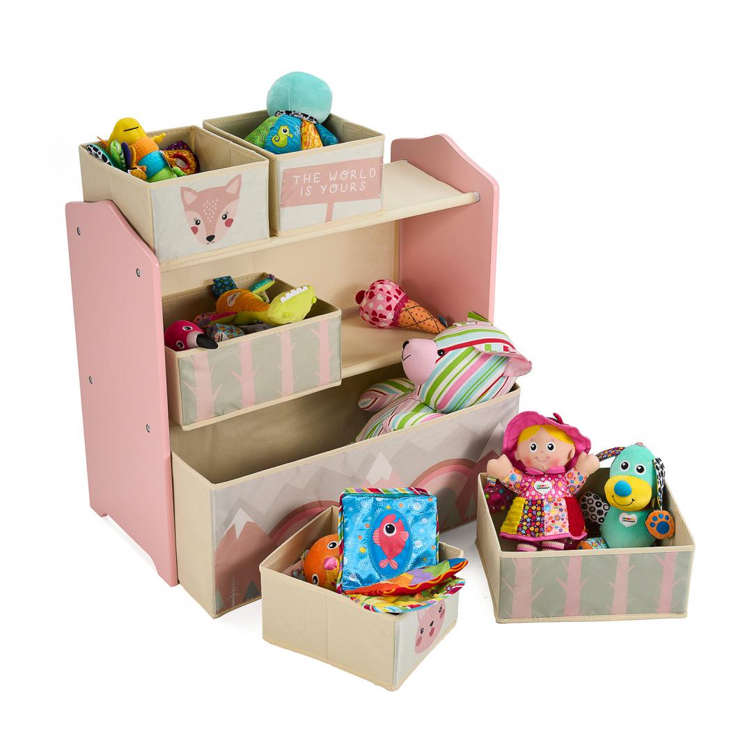 Dulap Depozitare Jucarii Pink Forest Ugmdu06-Pkf