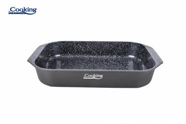 Tava Cooking by Heinner Dark Line, aluminiu turnat, acoperire ceramica, 39.5 x 26 x 6.3 cm