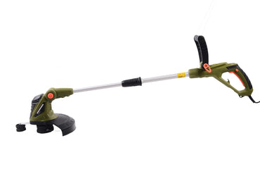 Trimmer de tuns gazon/iarba electric Heinner VCE001, putere 550 W, 10.000 RPM, 30 cm diametru lucru, 1.6 mm diametru fir, ax telescopic cu rotire la 180 grade