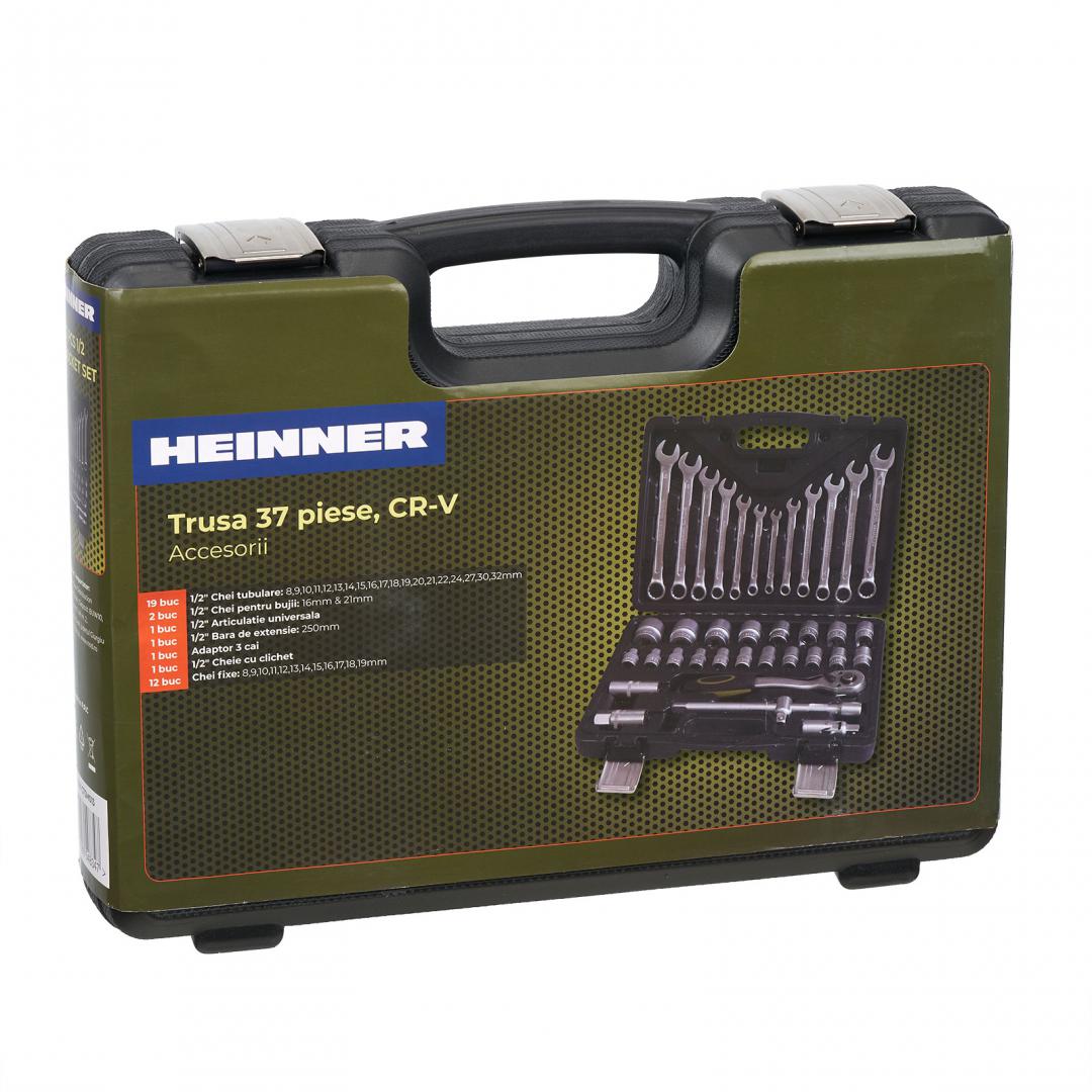 Trusa multifunctionala 37 piese Heinner CTSM013, material chrome-vanadium