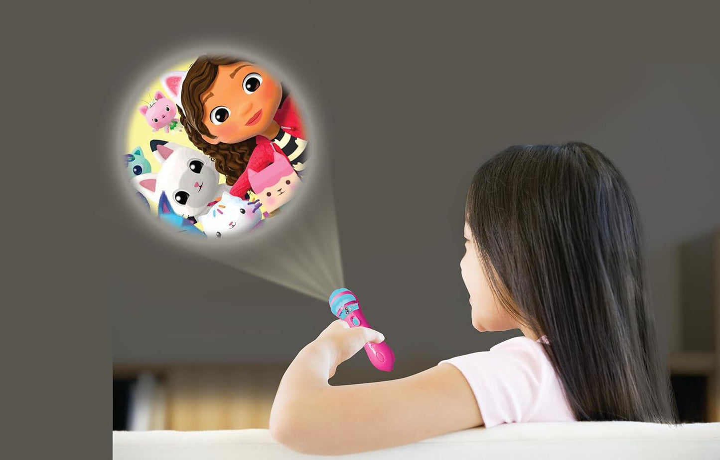 LANTERNA CU PROIECTOR, GABBY'S DOLLHOUSE