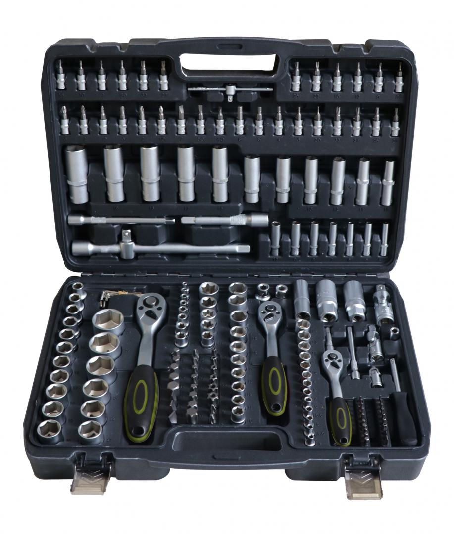 Trusa multifunctionala 172 piese Heinner CTSM028, 1/4",3/8"&1/2", material chrome-vanadium, cutie depozitare si transport