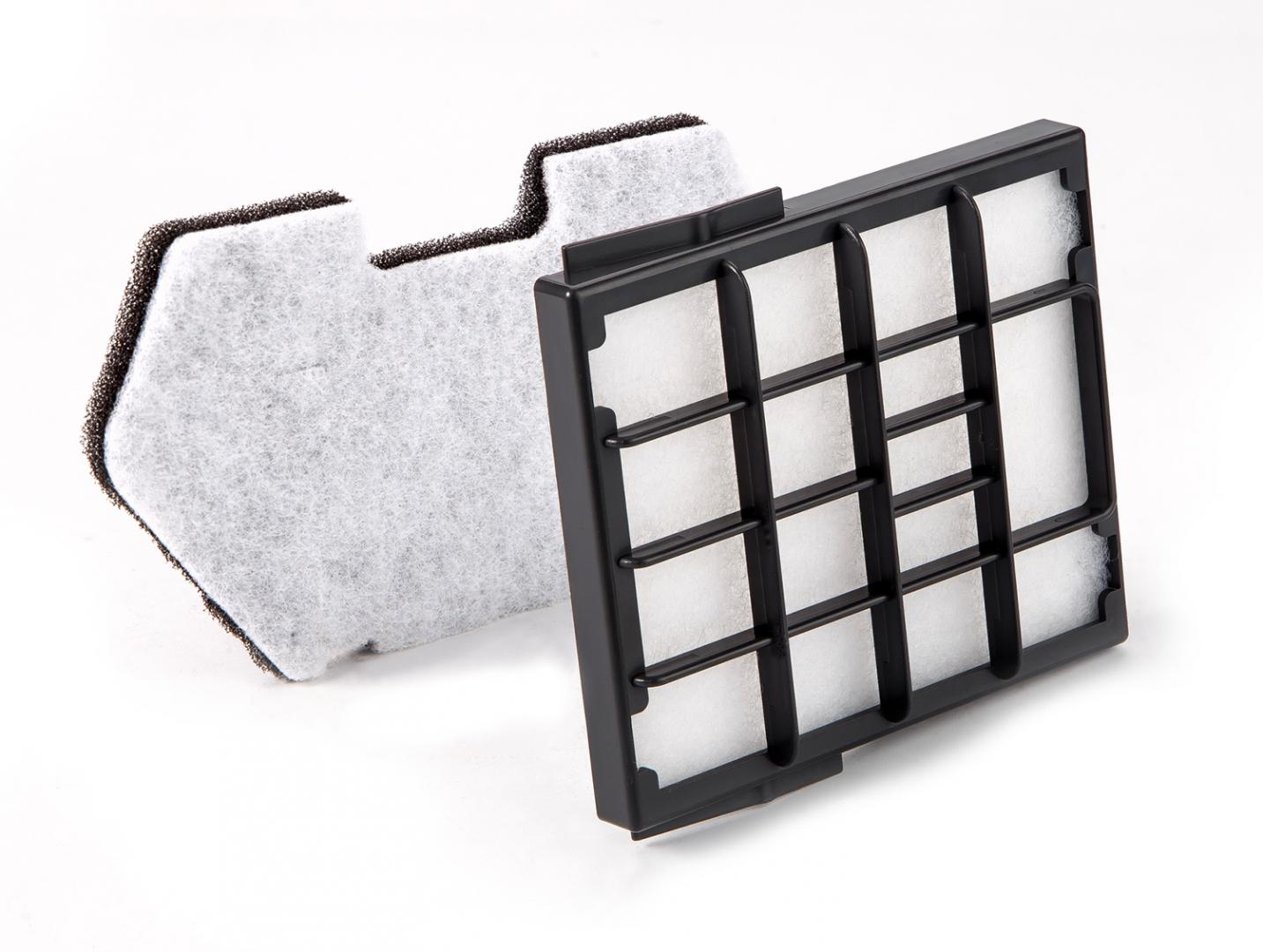 Set filtre aspirator Heinner VARIO_ACC3, compatibil cu modelul HVC-V700BK, 2 buc/set, 1 filtru de admisie, 1 filtru de evacuare