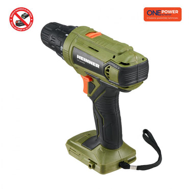 Cod produs: HR-LMGA001 Masina de gaurit si insurubat (bormasina) pe acumulator Heinner HR-LMGA001, 18 V, 1100 RPM, 35 Nm, 10 mm mandrina, tehnologie OnePower, fara acumulator/incarcator