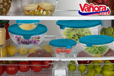 Set 5 Boluri De Sticla Cu Capac, Vanora Home