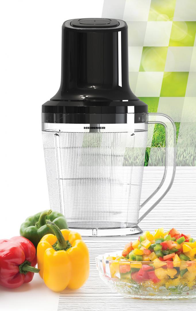 Tocator Heinner HMC-3B500BK , 500w, capacitate bol tocare 1.5l, accesorii 3 cutite inox, 2 viteze, Negru