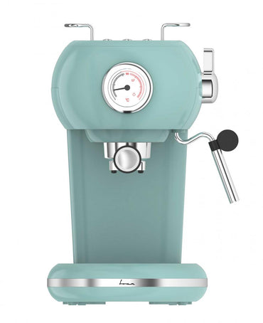 Espressor Fram Fem-D15Rgr, 15 Bar, Die-Cast Aluminum Boiler, Water Tank: 1.2L, 2 Cups Dual-Stainless Steel Filter, High Pressure Frothing Function, Detachable Drip Tray, Overheating Protection, Overpressure Protection, Color: Green