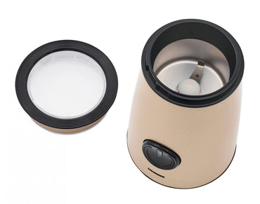 Rasnita electrica Heinner HCG-150IXGD, 150 W, 50g, carcasa inox, Auriu