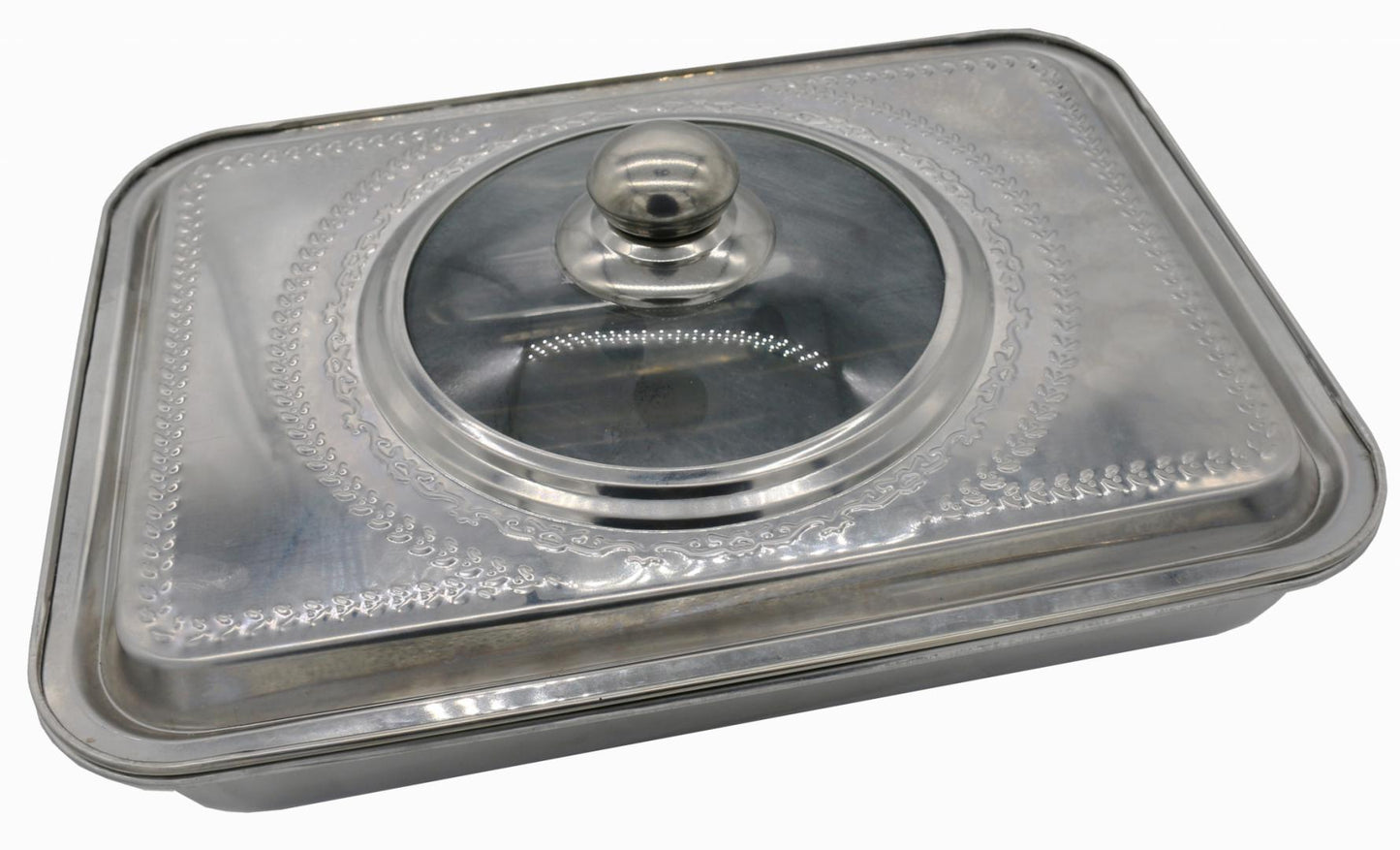 Tava Cuptor Cu Capac, Inox ,35*26*7Cm, Vanora Home