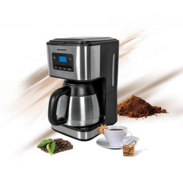 Cafetiera Heinner Digitala HCM-900XMC, 900W, 1L, cana termos, Lcd, Timer, Inox