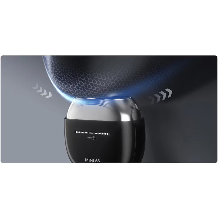 Aparat de ras electric, Enchen 6S, rotativ, negru, 60 min autonomie, 14x11x5cm