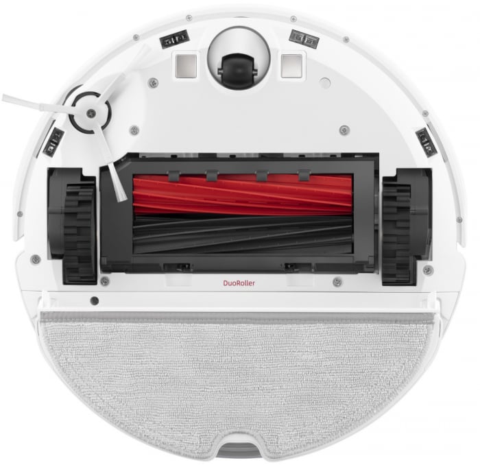 Robot de aspirare Roborock Q7Max Q7M02-00, Aspirator&Mop, LiDAR, 4200 Pa, 58W, 4 senzori, 4 harti, Mapare 3D, 5200mAh, Recunoastere automata a camerei, Recipient praf: 470ml, Recipient apa 350ml, 30 moduri de setare a volumului de apa, Alb