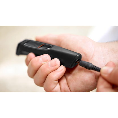 Aparat de tuns barba si parul 7 in 1 PHILIPS Multigroom MG3720/15, Lame cu ascutire, acumulator, 2 piepteni aspect nebarbierit, 2 piepteni barba, 1 pieptene par, Negru