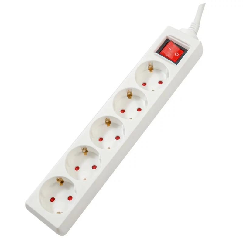 Prelungitor Spacer, Schuko X 5, Conectare Prin Schuko (T), Cablu 3 M, 16 A, Max. , Protectie Supratensiune, Protectie Copii,