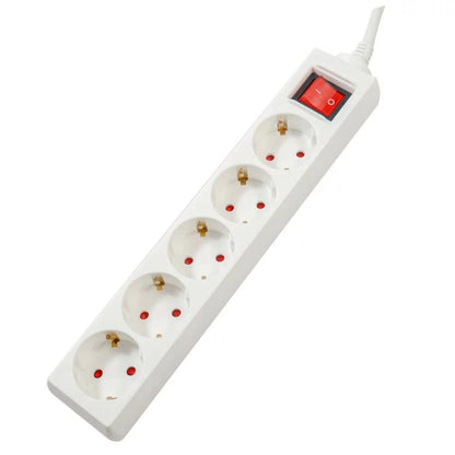 Prelungitor Spacer, Schuko X 5, Conectare Prin Schuko (T), Cablu 3 M, 16 A, Max. , Protectie Supratensiune, Protectie Copii,