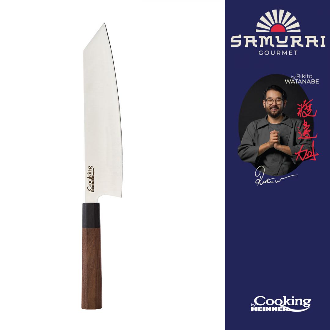 Cutit gyuto Cooking by Heinner - Samurai Gourmet by Rikito Watanabe, inox, 23 cm