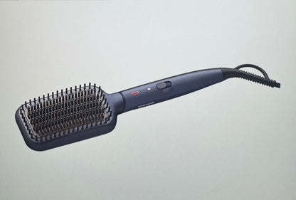 Perie incalzita pentru indreptare Philips BHH885/00, ingrijire cu ioni, tehnologie ThermoProtect, 3 setari temperatura, infuzie cu ulei de argan