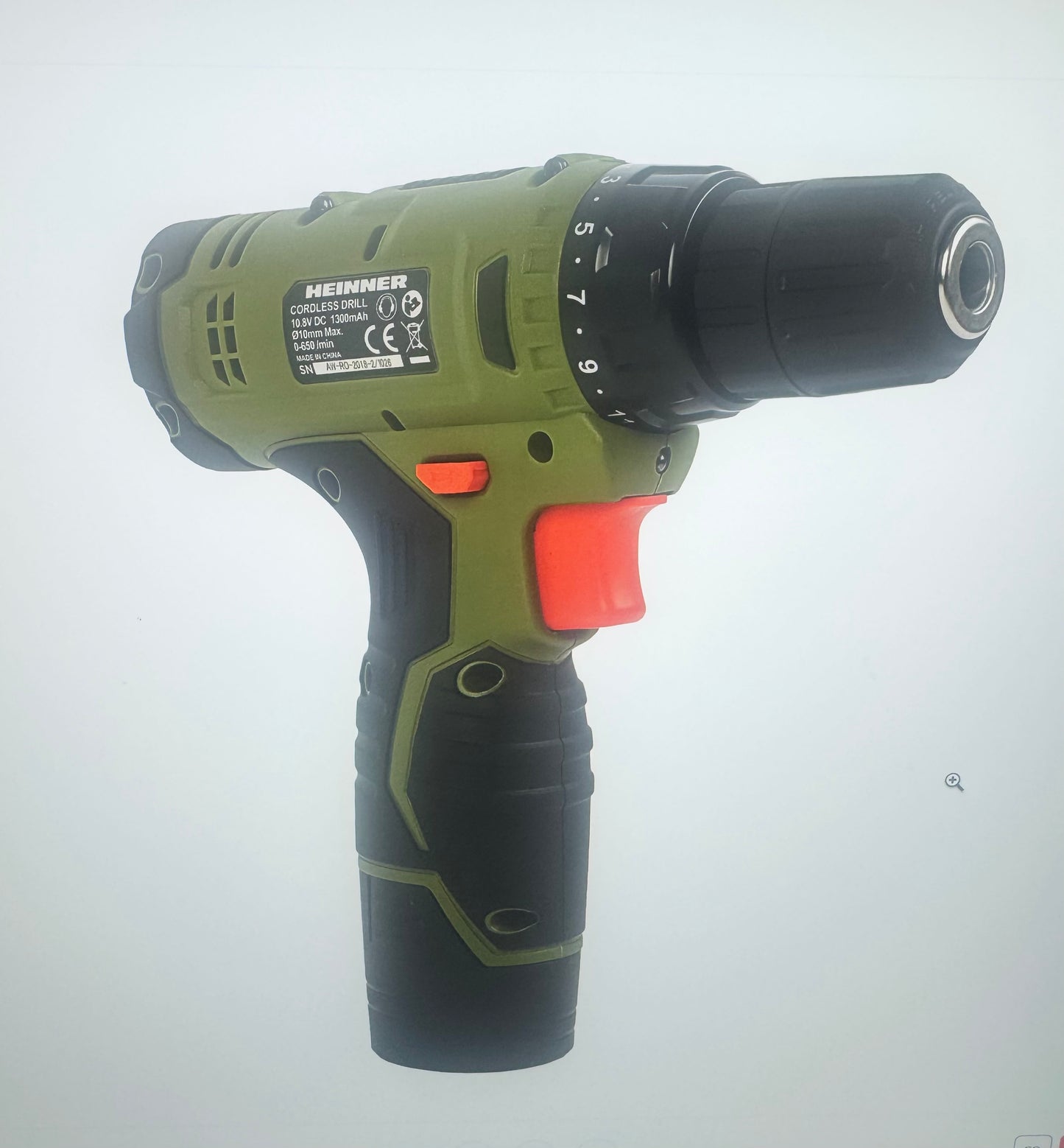 Masina de gaurit si insurubat pe acumulator (bormasina) Heinner AMGA005, 10.8 V, 1300 mAh, 650 RPM, 18 Nm