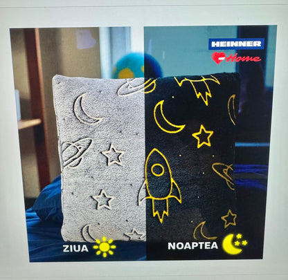 Perna cu model fosforescent, Space,45x45